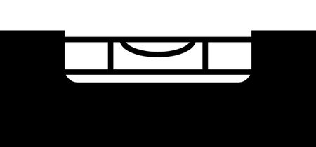 Cartoon spirit level and bubble. Building level construction work tool. Bubble spirit level or spirit leveler. Spirit leveled icon. carpenter level tools. Horizontal, measuring instrument.のイラスト素材