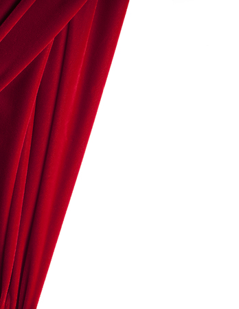 Red Velvet Background Isolated on Whiteの写真素材