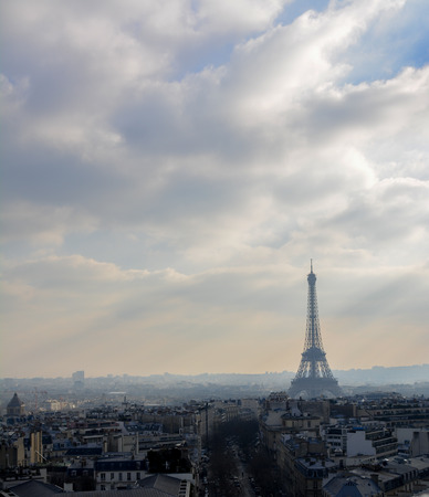 Clouds over Parisの写真素材