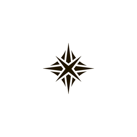 Compass icon, navigation, symbol or button for websites and mobile platforms. 7thのイラスト素材