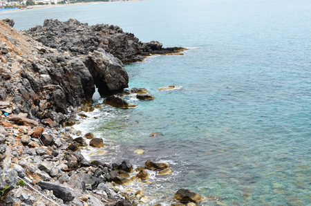 Greece, Rhodes. Beautiful views. View of the sea and mountains. Landscape of dreams.の写真素材