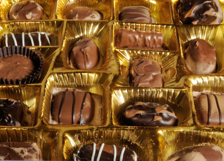 A box of assorted chocolates