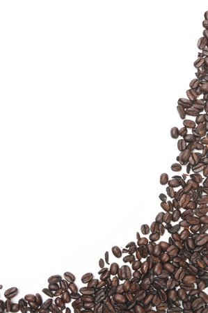 Coffee pattern on a white background, suitable for stationaryの写真素材