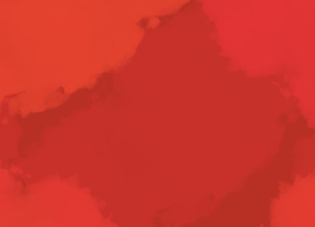 Red watercolor background. Red watercolor texture. Vector illustration.の写真素材