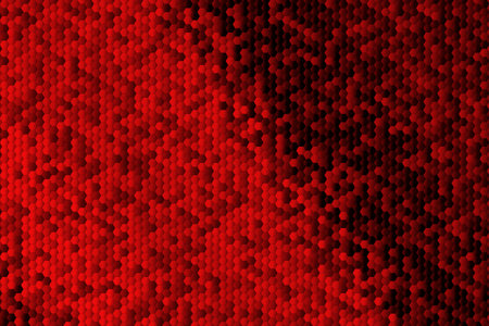 Red hexagon background. 3d rendering, 3d illustration.の写真素材