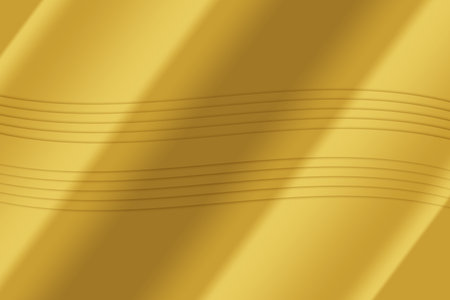 abstract gold background with some smooth lines in it and some foldsの写真素材