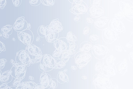 Abstract background with white doodles on the light blue background.
