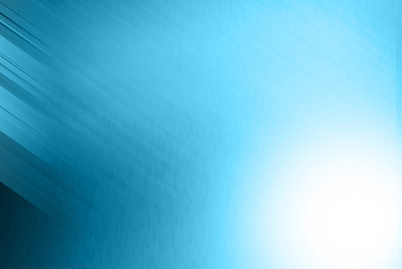 Blue bright background abstract with reflection and copyspace for your textの写真素材
