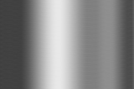 Metal background or texture of brushed steel plate with reflections. Iron plate and shinyの写真素材