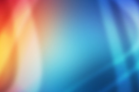 abstract background with multicolored defocused lights and shadow.の写真素材