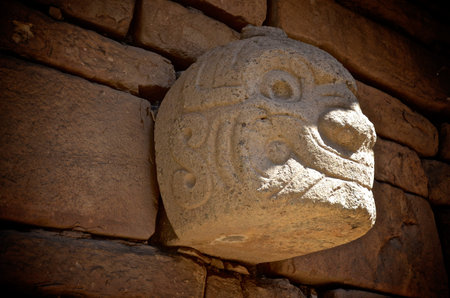 Tenon Head at Chavin de Huantar, Ancash province, Peru