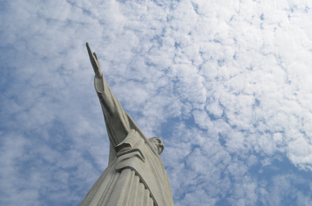 Christ the Redeemer is an Art Deco statue of Jesus Christ in Rio de Janeiro, Brazil, created by French sculptor Paul Landowski and built by the Brazilian engineer Heitor da Silva Costa, in collaboration with the French engineer Albert Caquotのeditorial素材