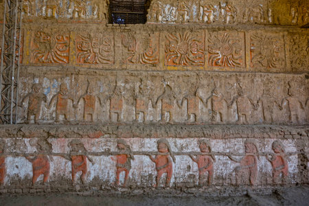 Feb 19, 2015 - Trujillo, Peru: Huaca de la Luna archaeological complex, La Libertad Provinceのeditorial素材