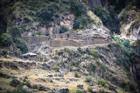 The Intiwatana and Pumacocha archaeological site, Ayacucho, Peruの写真素材