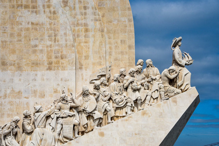Lisbon, Portugal - July 26, 2019: Padrao dos Descobrimentos (Monument to the Discoveries), overlooks the Tagus river in Belemのeditorial素材