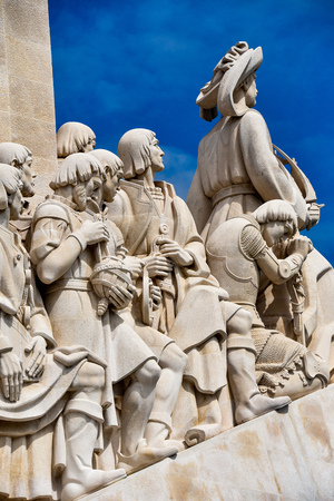 Lisbon, Portugal - July 26, 2019: Padrao dos Descobrimentos (Monument to the Discoveries), overlooks the Tagus river in Belemのeditorial素材