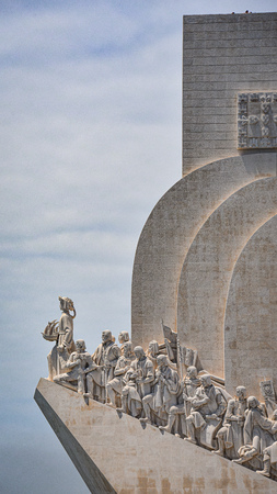 Lisbon, Portugal - July 26, 2019: Padrao dos Descobrimentos (Monument to the Discoveries), overlooks the Tagus river in Belemのeditorial素材