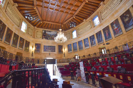 Guernica, Spain - 10 Sept 2021: Meeting House of the General Assembly in Guernica (Gernika),Basque Country,Euskadi,Spainのeditorial素材
