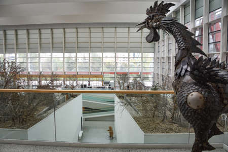 Burgos, Spain - 16 Oct 2021: Interior of the Museum of the Human Evolutionのeditorial素材