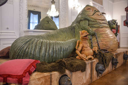 San Sebastian, Spain - 28 Nov, 2021: Star Wars characters at Palacio Miramar in support of Pink Force Dayのeditorial素材
