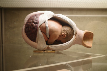 Bologna, Italy - 19 Nov, 2022: Medical exhibits at the Museo di Palazzo Poggi science museumのeditorial素材