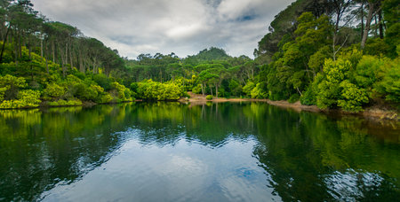 Lagoa Azul in Sintra, Lisbon Portugal.の写真素材
