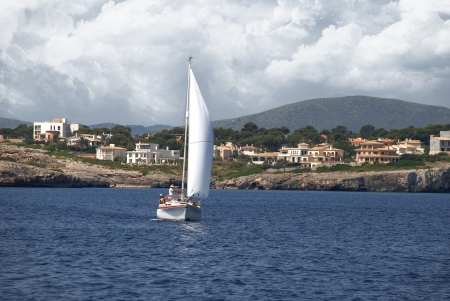 Majorca, Sailboatの写真素材