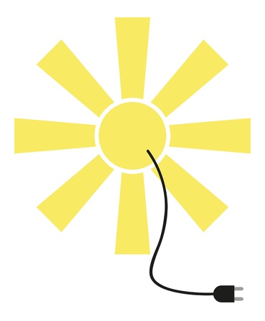 Solar Powerのイラスト素材