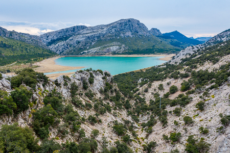 Gorg Blau Lake, Majorcaの写真素材