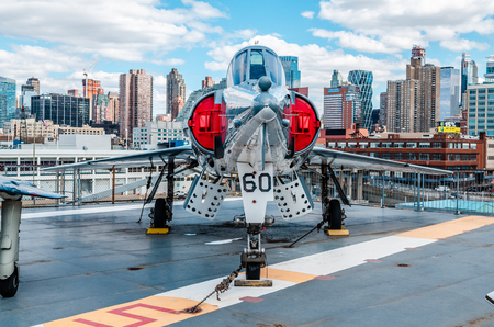 Intrepid museum, aircraft, jetsのeditorial素材