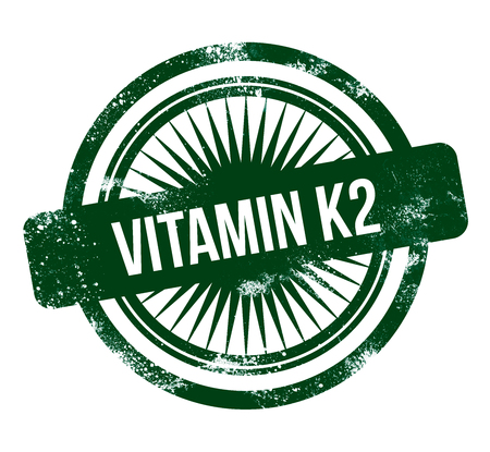 Vitamin K2 - green grunge stampの写真素材