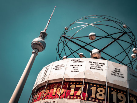The Berlin Television Tower, low angle