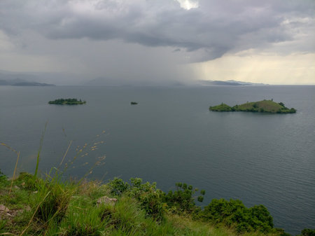 The lake Kivu, Rwanda (africa)