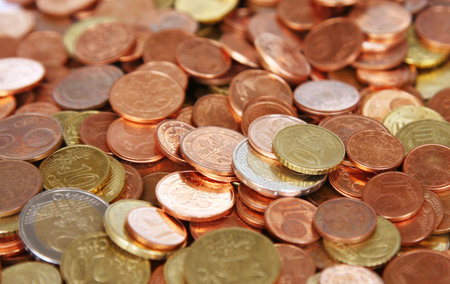 A background Photography of the Euro Cent