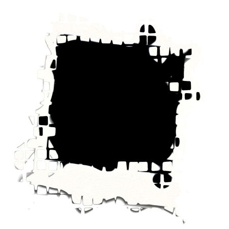 An illustration of a black and white photo frameの写真素材