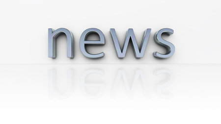 An illustration of the chrome word news