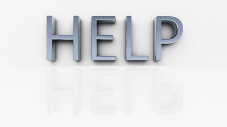 An illustration of the chrome word helpの写真素材