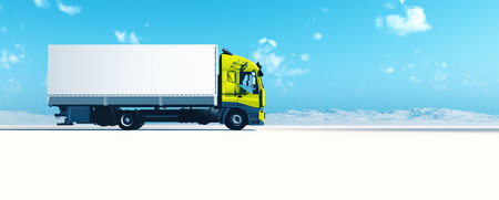 An illustration of a nice long vehicleの写真素材