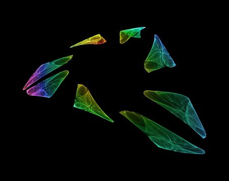 An illustration of a nice colorful abstract graphicの写真素材