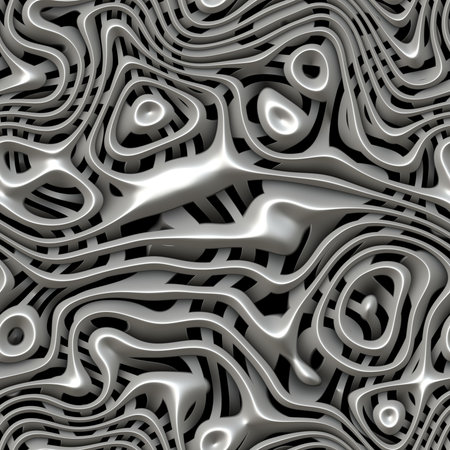 An illustration of a nice seamless metal weave textureの写真素材