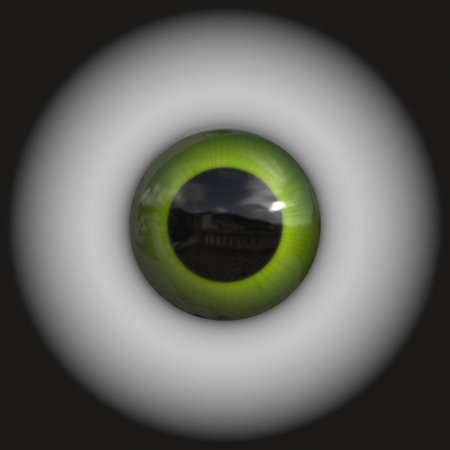 An illustration of a nice green iris textureの写真素材