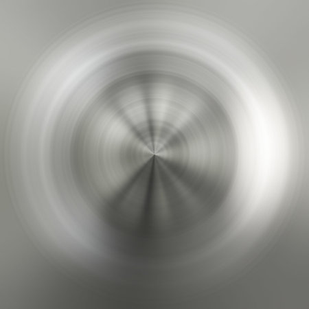 An illustration of a brushed circular metal textureの写真素材