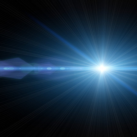 An illustration of a bright star in the sky