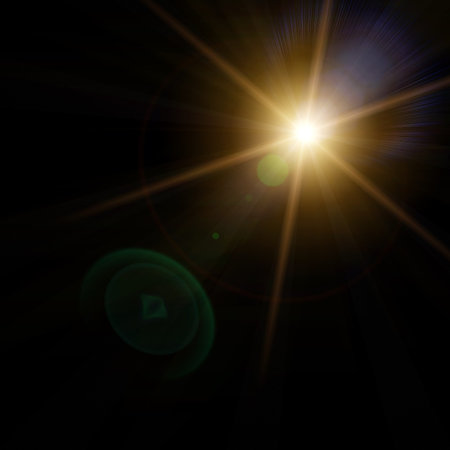 An illustration of a bright star in the sky