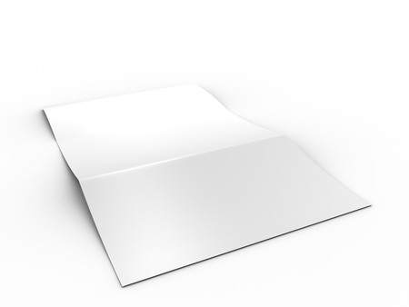 An image of a white empty letterの写真素材