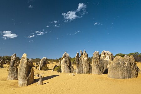 An image of the strange desert Pinnacles in Australiaの写真素材