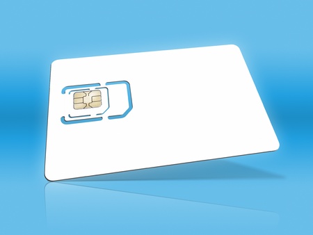 An image of a smart card for cell phonesの写真素材