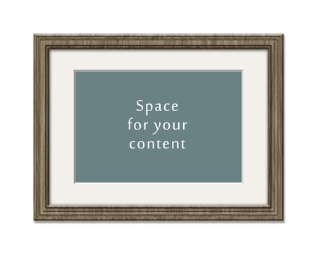 A wooden frame with space for your contentの写真素材