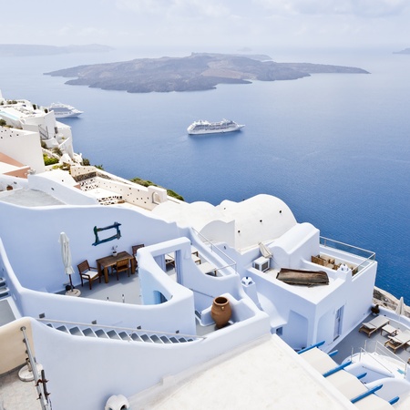 An image of a nice Santorini viewのeditorial素材