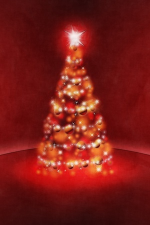 An image of a nice red christmas backgroundの写真素材